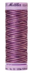 Mettler Silk-Finish 50wt Variegated Cotton Thread 109yd/100M Lilac Bouquet Mettler Silk-Finish 50wt Variegated Cotton Thread 109yd/100M Lilac Bouquet