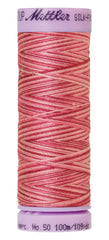 Mettler Silk-Finish 50wt Variegated Cotton Thread 109yd/100M Cranberry Crush Mettler Silk-Finish 50wt Variegated Cotton Thread 109yd/100M Cranberry Crush