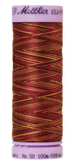 Mettler Silk-Finish 50wt Variegated Cotton Thread 109yd/100M Mocha Cherry Mettler Silk-Finish 50wt Variegated Cotton Thread 109yd/100M Mocha Cherry