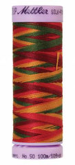 Mettler Silk-Finish 50wt Variegated Cotton Thread 109yd/100M Poppy Garden Mettler Silk-Finish 50wt Variegated Cotton Thread 109yd/100M Poppy Garden