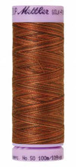 Mettler Silk-Finish 50wt Variegated Cotton Thread 109yd/100M Chocolatte Mettler Silk-Finish 50wt Variegated Cotton Thread 109yd/100M Chocolatte