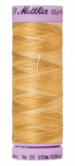 Mettler Silk-Finish 50wt Variegated Cotton Thread 109yd/100M Bleached Straw Mettler Silk-Finish 50wt Variegated Cotton Thread 109yd/100M Bleached Straw
