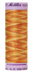 Mettler Silk-Finish 50wt Variegated Cotton Thread 109yd/100M Lions Mane Mettler Silk-Finish 50wt Variegated Cotton Thread 109yd/100M Lions Mane