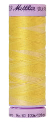 Mettler Silk-Finish 50wt Variegated Cotton Thread 109yd/100M Canary Yellow Mettler Silk-Finish 50wt Variegated Cotton Thread 109yd/100M Canary Yellow
