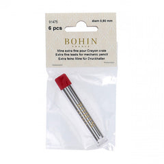 Bohin 91475
Mechanical Pencil Refill .9mm Grey Bohin 91475
Mechanical Pencil Refill .9mm Grey