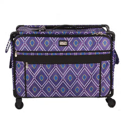 Tutto Sewing Machine Case On Wheels 2X Large 28in Purple Diamond Tutto Sewing Machine Case On Wheels 2X Large 28in Purple Diamond