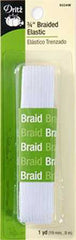 Dritz White Braided Elastic 3/4in x 1yd Dritz White Braided Elastic 3/4in x 1yd