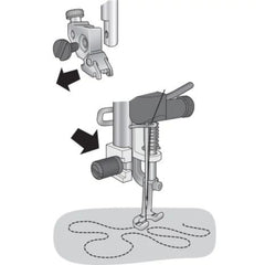 PFAFF® Open Toe Free-Motion Spring Foot PFAFF® Open Toe Free-Motion Spring Foot