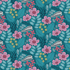BENARTEX - Blooming Color 2 by Wolff Paper - Olivia - Teal BENARTEX - Blooming Color 2 by Wolff Paper - Olivia - Teal