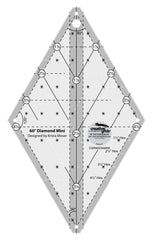 Creative Grids 60 Degree Mini Diamond Ruler Creative Grids 60 Degree Mini Diamond Ruler