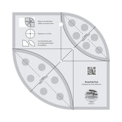 Creative Grids Round Up Tool and Quilting Ruler Creative Grids Round Up Tool and Quilting Ruler