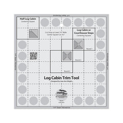 Creative Grids Log Cabin Trim Tool for 8in Finished Blocks Quilt Ruler Creative Grids Log Cabin Trim Tool for 8in Finished Blocks Quilt Ruler