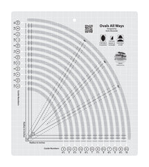 Creative Grids Ovals All Ways Quilt Ruler Creative Grids Ovals All Ways Quilt Ruler