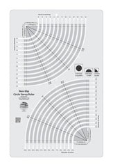 Creative Grids Circle Savvy 11-3/4in x 18-1/2in Quilt Ruler Creative Grids Circle Savvy 11-3/4in x 18-1/2in Quilt Ruler