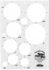 Creative Grids The Hole Thing Template Plastic Quilt Ruler Creative Grids The Hole Thing Template Plastic Quilt Ruler