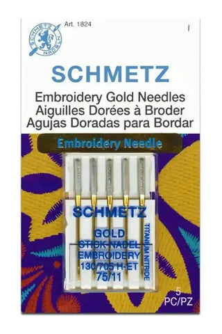 Schmetz Gold Embroidery Needle Schmetz Gold Embroidery Needle