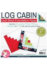 4" Log Cabin Quilt Block Foundation Paper 4" Log Cabin Quilt Block Foundation Paper