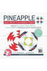 12" Pineapple Quilt Block Foundation Paper Piecing Pad 12" Pineapple Quilt Block Foundation Paper Piecing Pad