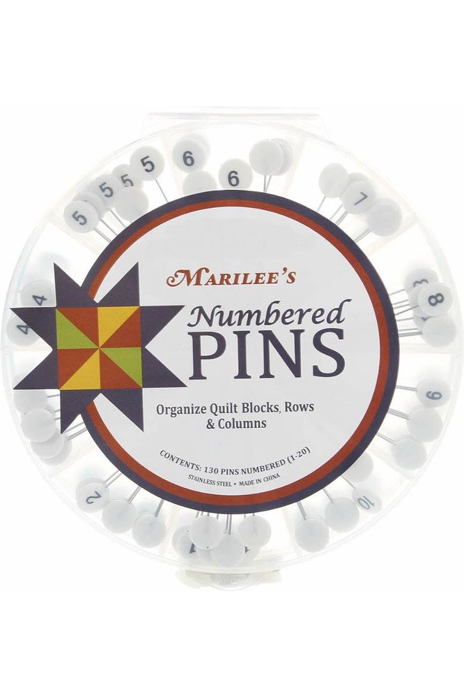 Marilee's Numbered Pins 1-20 - 130ct Marilee's Numbered Pins 1-20 - 130ct