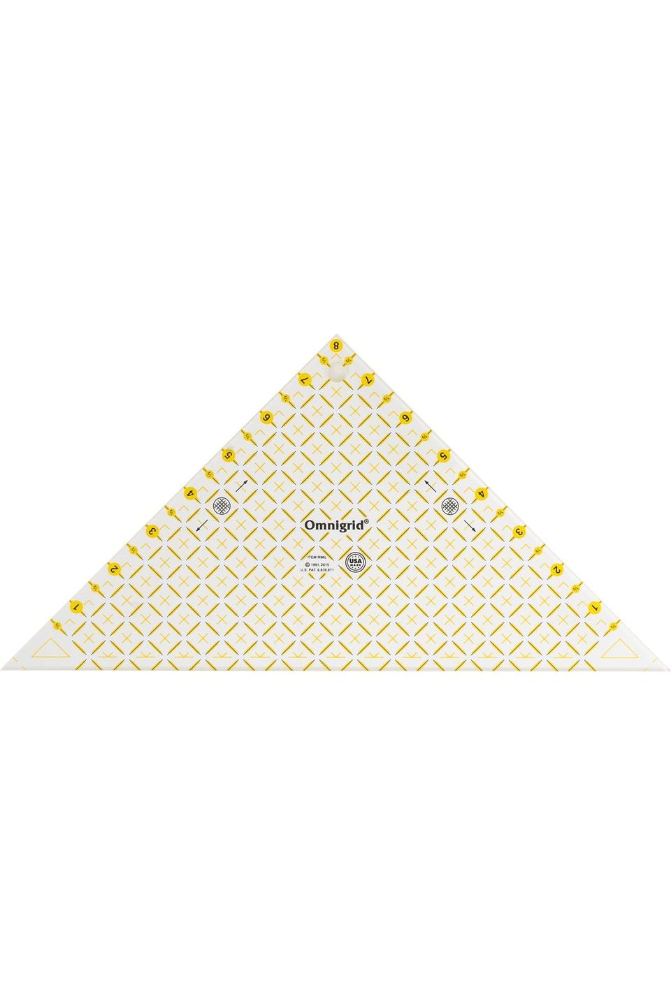 8" Half-Square Triangle Ruler, Omnigrid 8" Half-Square Triangle Ruler, Omnigrid