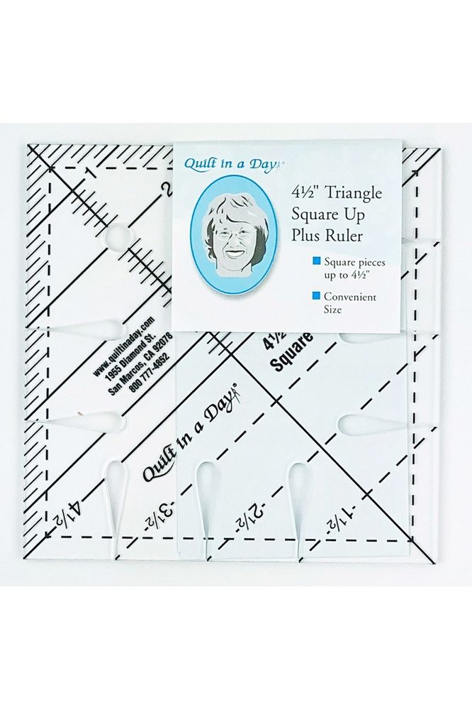 Triangle Square Up Plus Ruler, Quilt in a Day Triangle Square Up Plus Ruler, Quilt in a Day