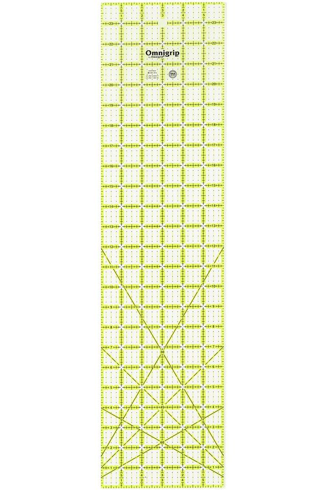 Omnigrid, Neon Non-Slip Rectangle Ruler Omnigrid, Neon Non-Slip Rectangle Ruler