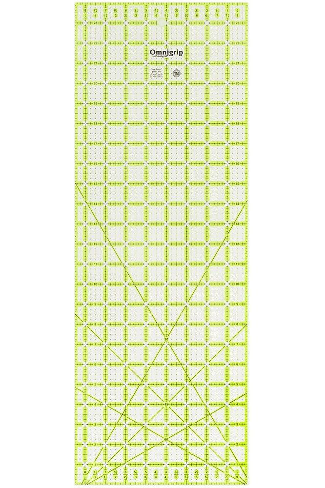 Omnigrid, Neon Non-Slip Rectangle Ruler Omnigrid, Neon Non-Slip Rectangle Ruler