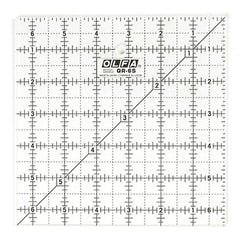 Frosted Square Ruler (6.5"x6.5"), Olfa Frosted Square Ruler (6.5"x6.5"), Olfa