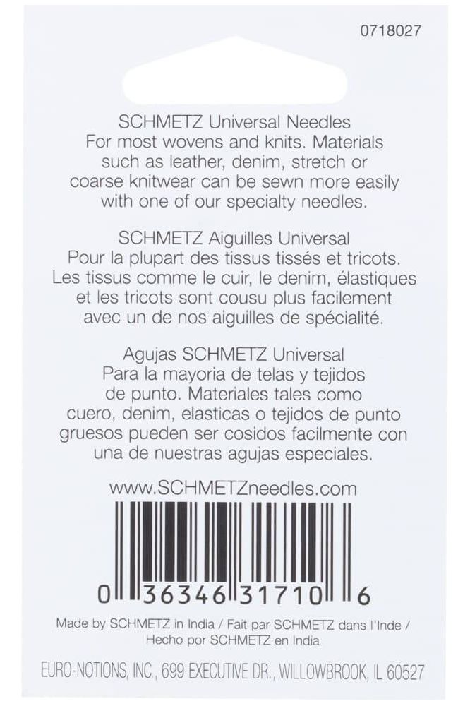 Schmetz 130/705H Universal Needles 5pk Schmetz 130/705H Universal Needles 5pk
