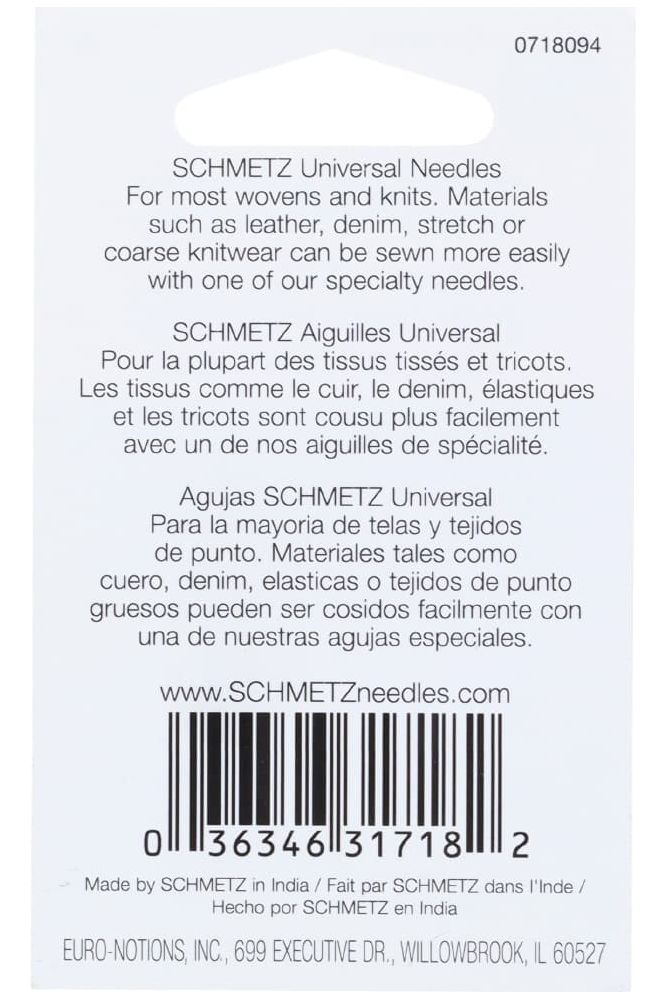 Schmetz 130/705H Universal Needles 5pk Schmetz 130/705H Universal Needles 5pk