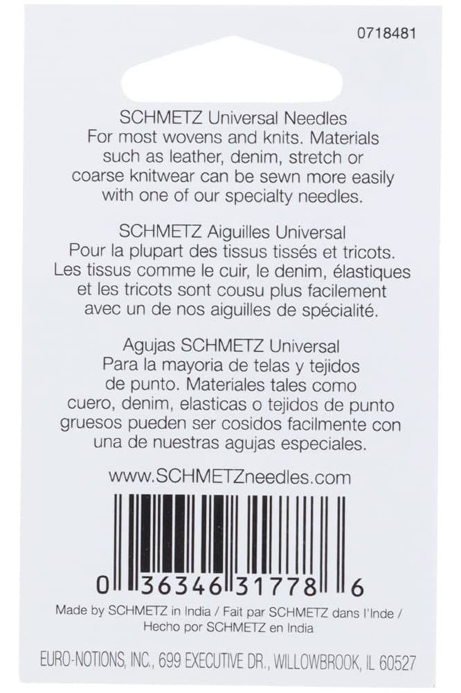 Schmetz 130/705H Universal Needles 5pk Schmetz 130/705H Universal Needles 5pk