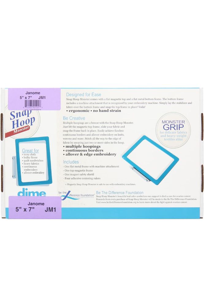 Magnetic Snap Hoop Monster for Janome - 5"x7" Magnetic Snap Hoop Monster for Janome - 5"x7"