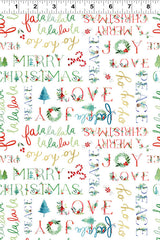 Clothworks Santa Paws-White Clothworks Santa Paws-White