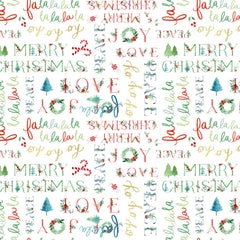 Clothworks Santa Paws-White Clothworks Santa Paws-White