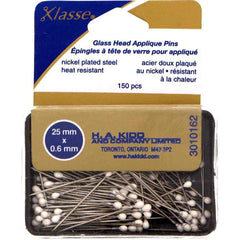 GlassHead Applique Pins/White 175pcs GlassHead Applique Pins/White 175pcs