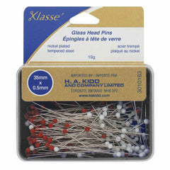 Glass Head Pins Red/White 175pcs Glass Head Pins Red/White 175pcs