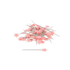 Bohin Plastic Head Pins 1-1/2in Light Pink Star 100ct Bohin Plastic Head Pins 1-1/2in Light Pink Star 100ct