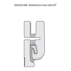 PFAFF® 4 mm Rolled Hem Foot for IDT™ System PFAFF® 4 mm Rolled Hem Foot for IDT™ System