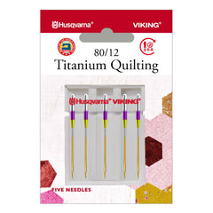 HUSQVARNA® VIKING® Titanium Quilting Needles Size 80/12 5-Pack HUSQVARNA® VIKING® Titanium Quilting Needles Size 80/12 5-Pack