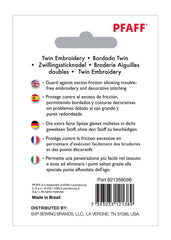 PFAFF® Twin Embroidery Needle 2mm Size 75/11 1-Pack PFAFF® Twin Embroidery Needle 2mm Size 75/11 1-Pack
