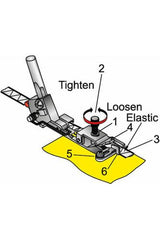 Elasticator Presser Foot, Bernette - Snap On Elasticator Presser Foot, Bernette - Snap On