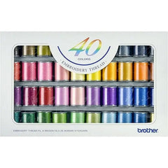 Brother 40-Colour Embroidery Thread Set Brother 40-Colour Embroidery Thread Set