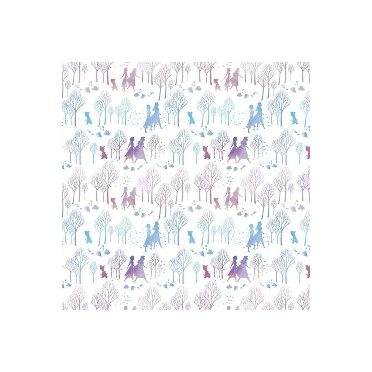 Fabric, Disney Frozen Character Silhouette Fabric, Disney Frozen Character Silhouette