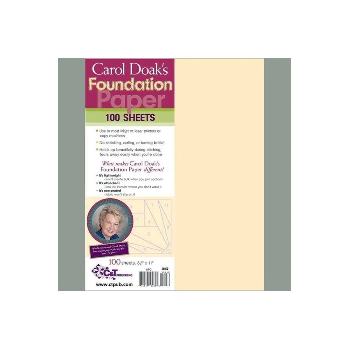Carol Doak's Foundation Paper 100 Sheets Carol Doak's Foundation Paper 100 Sheets