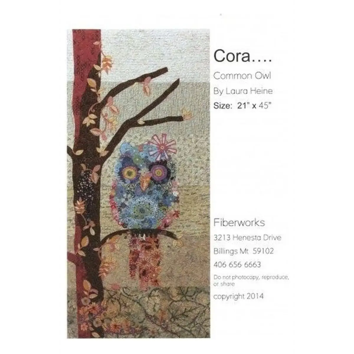 Cora the Common Owl Collage Pattern Cora the Common Owl Collage Pattern