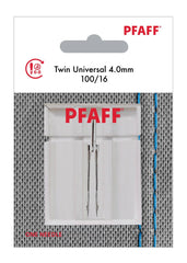 PFAFF® Twin Universal Needle 4mm Size 100/16 1-Pack PFAFF® Twin Universal Needle 4mm Size 100/16 1-Pack