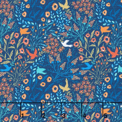 Whimsy - Doves Blue Yardage (Sold By 1/2 Meter) Whimsy - Doves Blue Yardage (Sold By 1/2 Meter)