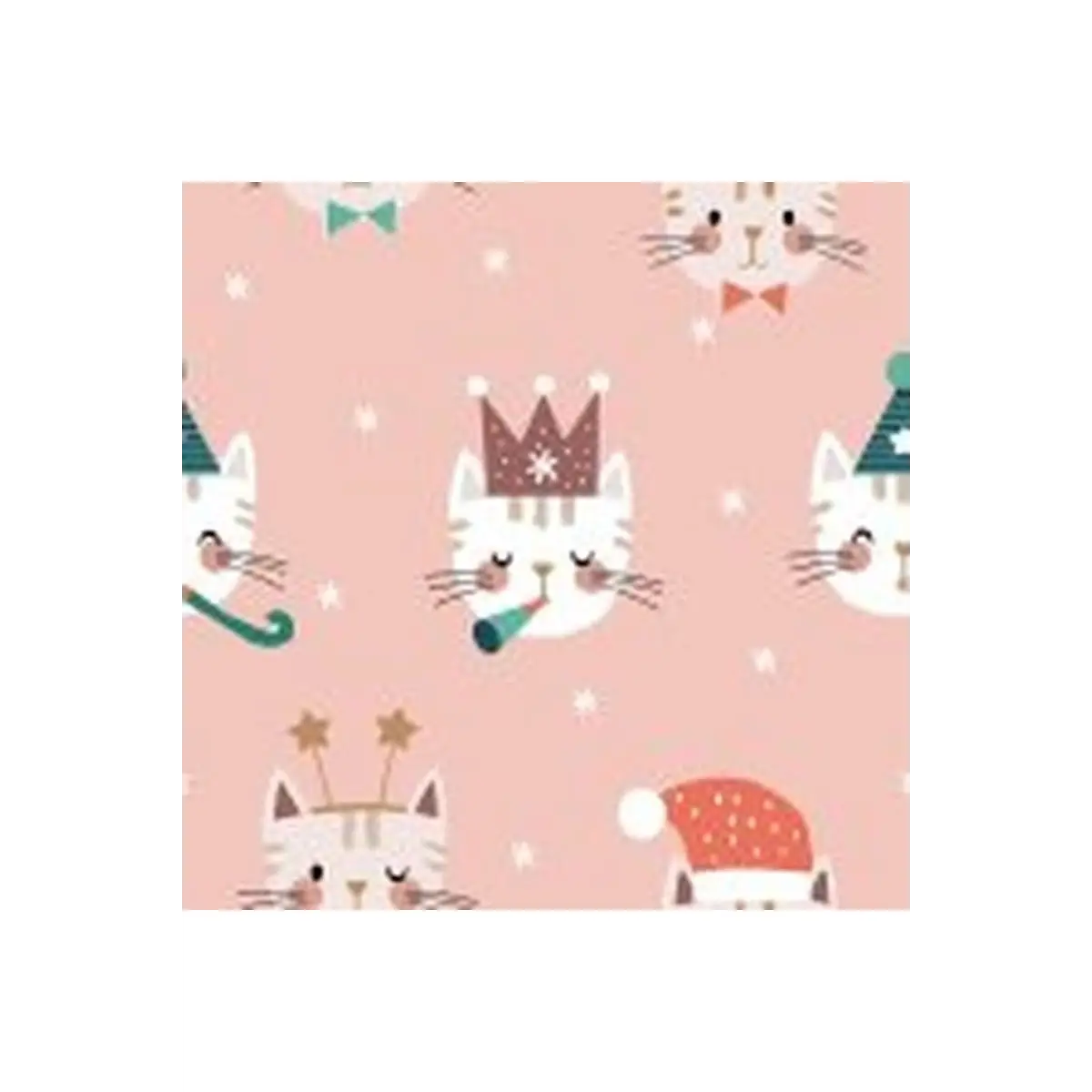 Animal Crackers Christmas Cats Pink - ANCK 2133 Animal Crackers Christmas Cats Pink - ANCK 2133