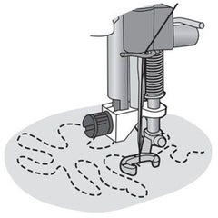 HUSQVARNA® VIKING® Open Toe Free Motion Spring Foot (Spring Action) HUSQVARNA® VIKING® Open Toe Free Motion Spring Foot (Spring Action)
