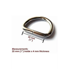 D-Rings 4 Pack 1" 25mm D-Rings 4 Pack 1" 25mm